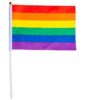 Rainbow håndflagg 12pk