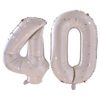 40 milestone balloons gold speckle 66cm