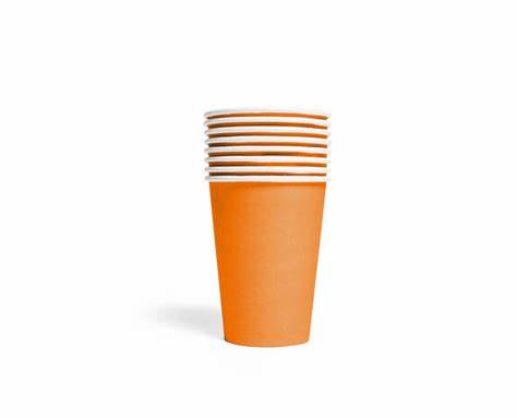 Pappkopper orange 8pk