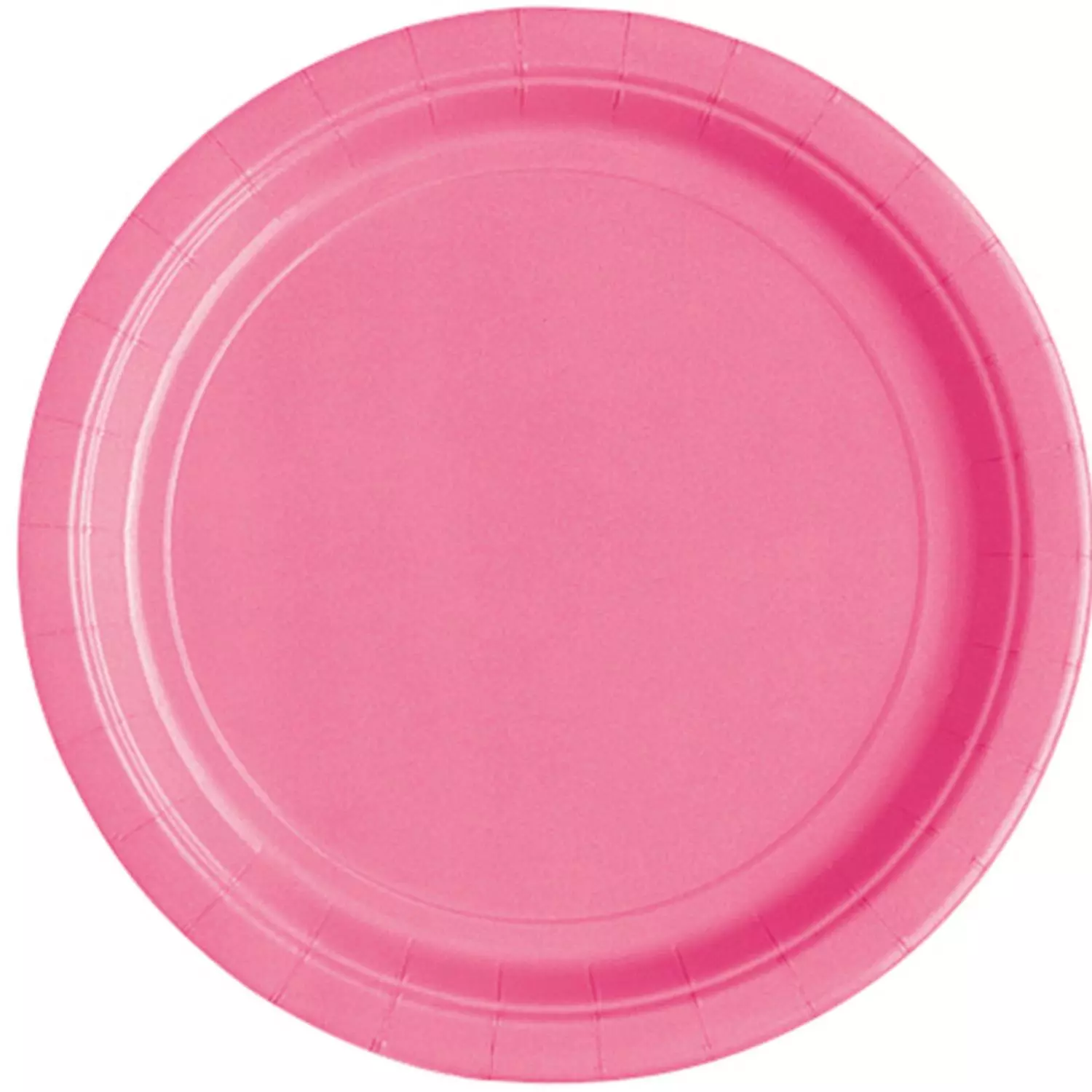 Papptallerken mørk rosa 23cm 8pk