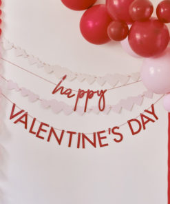 Valentines bunting bannere
