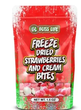 BLISS LIFE FREEZE DRIED STRAWBERRIES & CREAM 43g