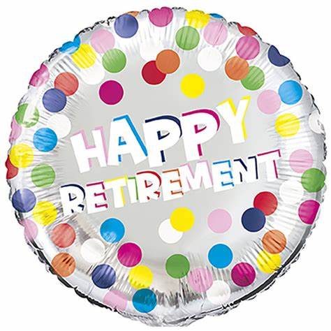 Folieballong happy retirement