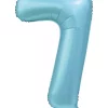 Tallballong 7 satin light blue 86 cm