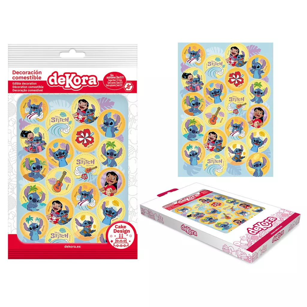 Stitch 1 Ark med spiselig kakedekor - sukkerfri