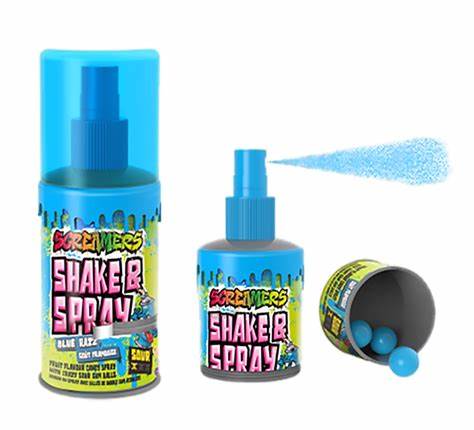 Zed candy screamers blue razz shake & spray 60ml