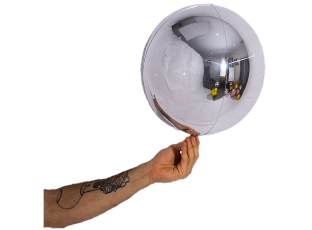 Speilballong sølv metallic 25cm