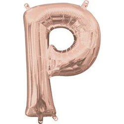 Bokstav-ballong P rose gold 86 cm