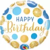 Folie HB blue & gold dots 46cm
