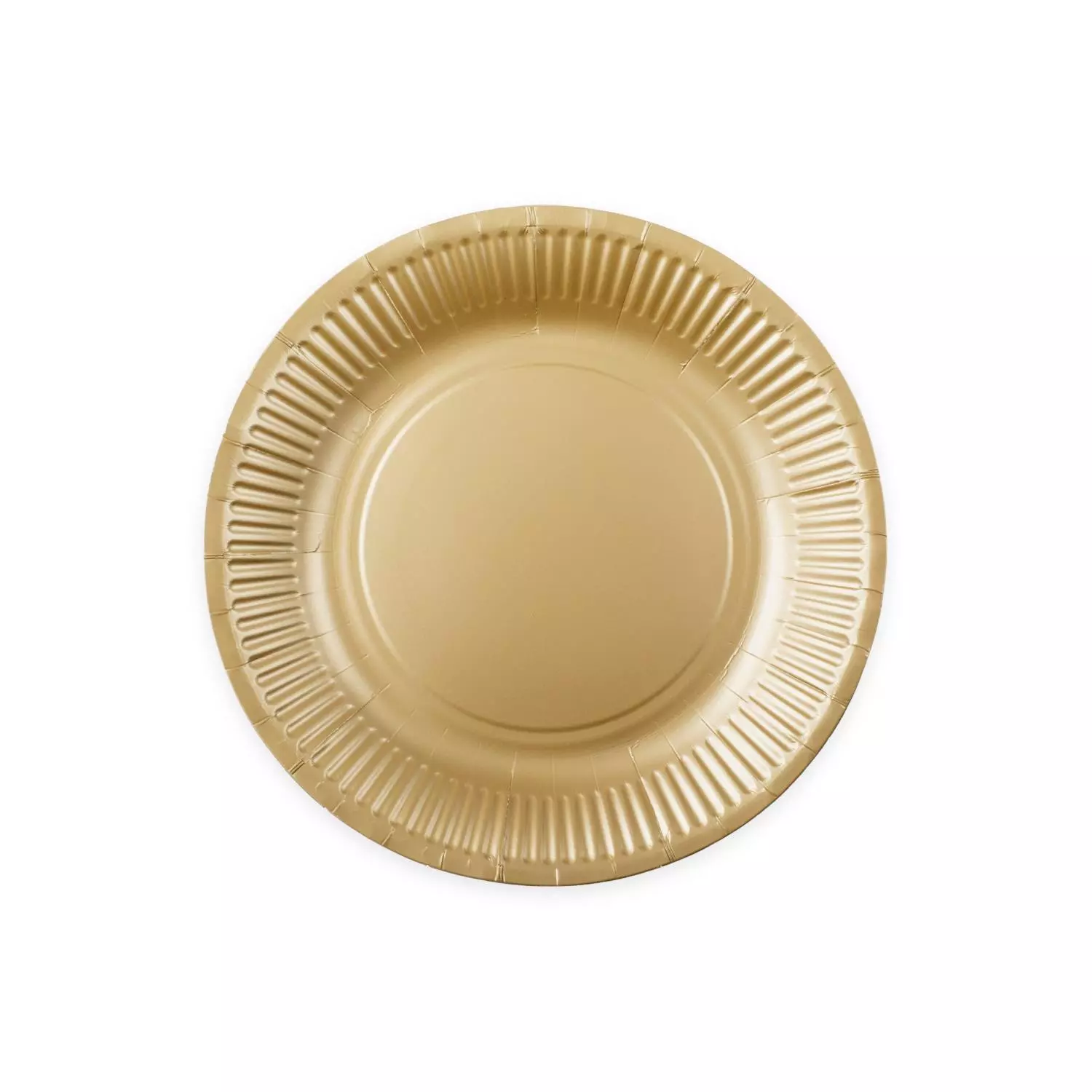 Papptallerken champagne 23cm 8pk