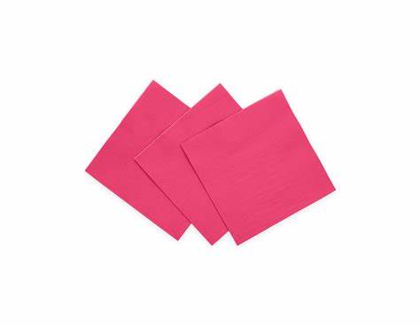 Kaffeservietter hot pink 20pk 24x24cm