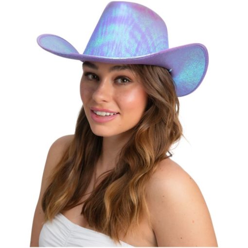 Texan cowboyhatt lavender iridecent