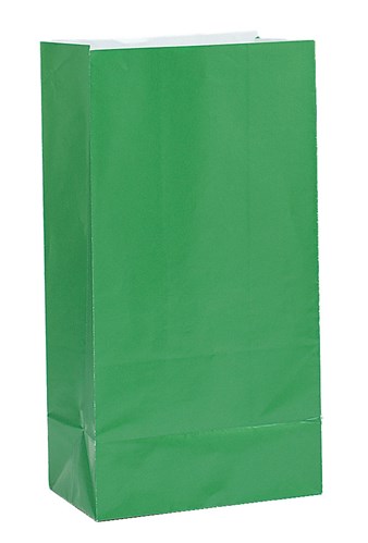 Godteposer i papir grønn 12pk