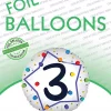 3 år kalas folieballong