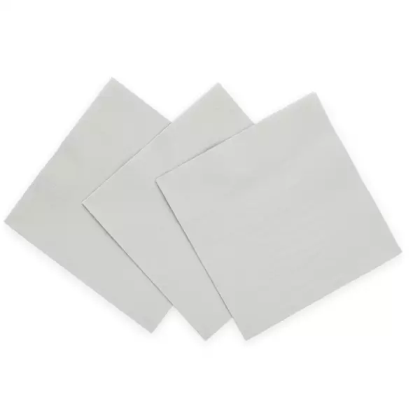 Kaffeservietter sølv 24x24cm 20pk