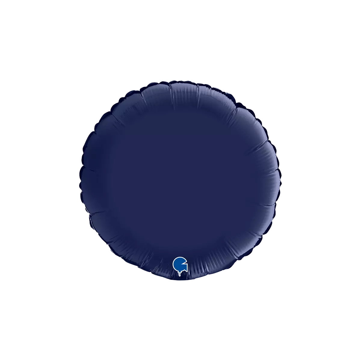 Folieballong rund satin navy blue