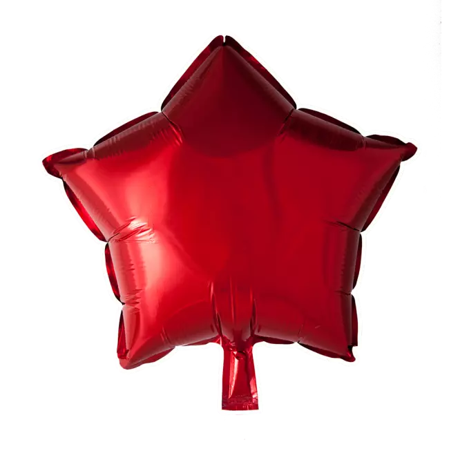 Rød stjerne folie 46cm