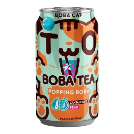 Boba Cat Cantaloupe and Pear Boba Tea 315ml
