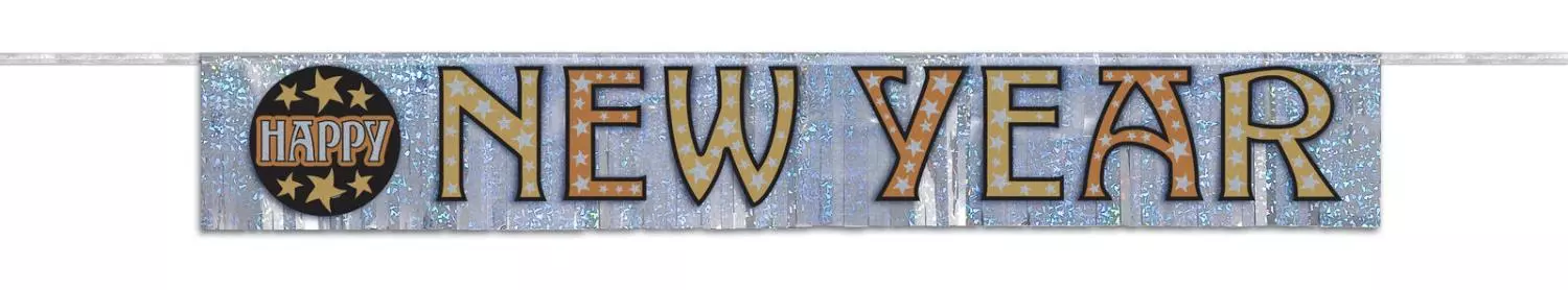 Nyttår fringebanner 1,44 m