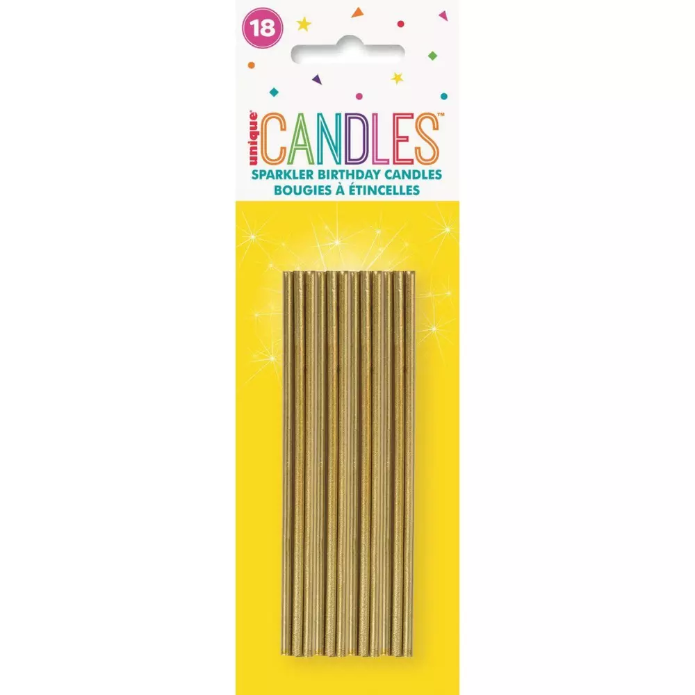 Gull stjerneskudd kakelys 18pk