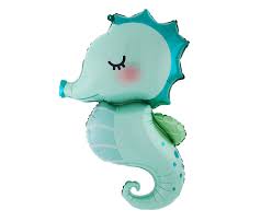 Folieballong seahorse 47x73cm