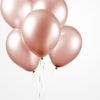 Pearl Rose gold ballonger 50 pk