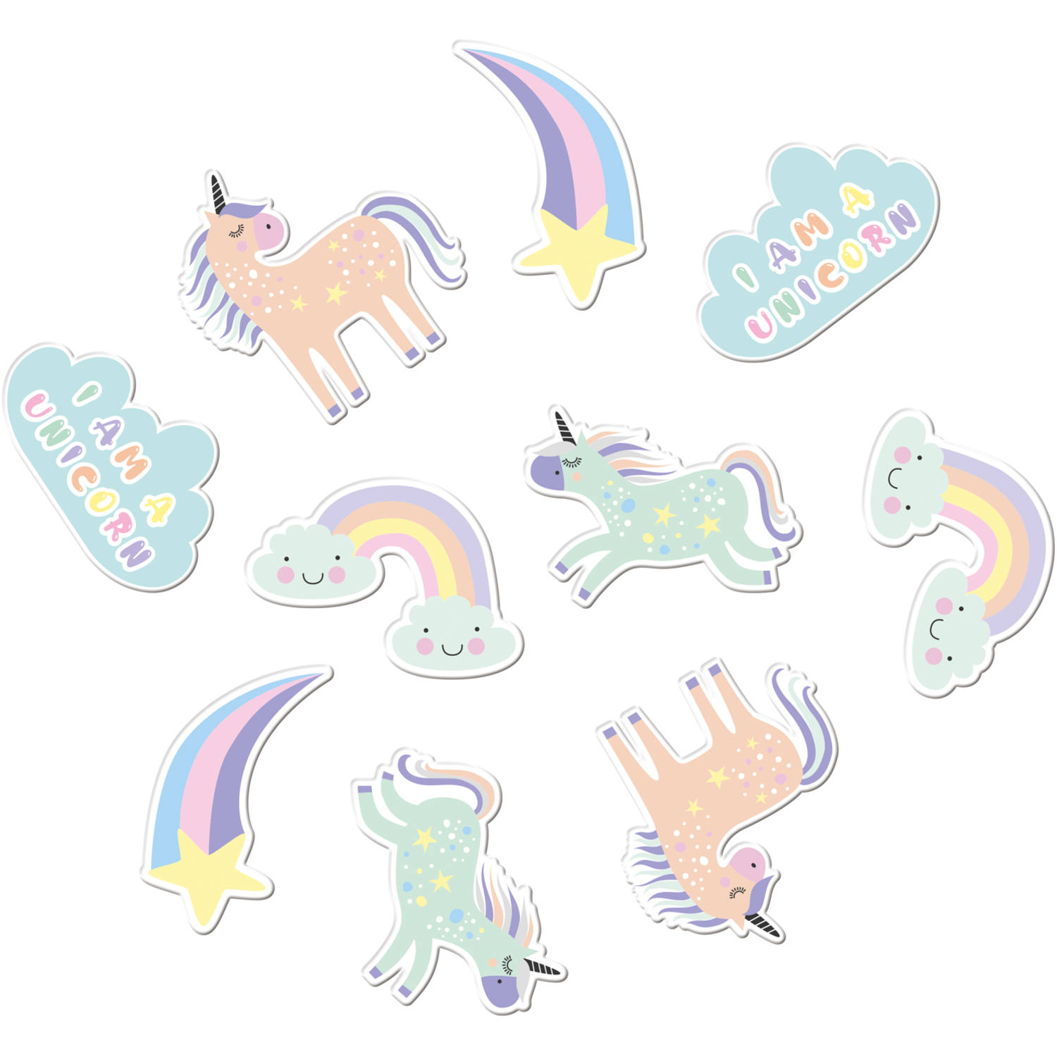 Table confetti XL Unicorns & Rainbows 45st