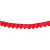 Røde hjerter mini papirgirlander 2 meter
