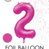 Tallballong 2 satin hot pink 86cm