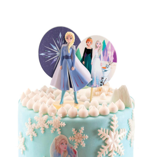 Frozen Elsa Kakedekorasjon 5 figurer i plast
