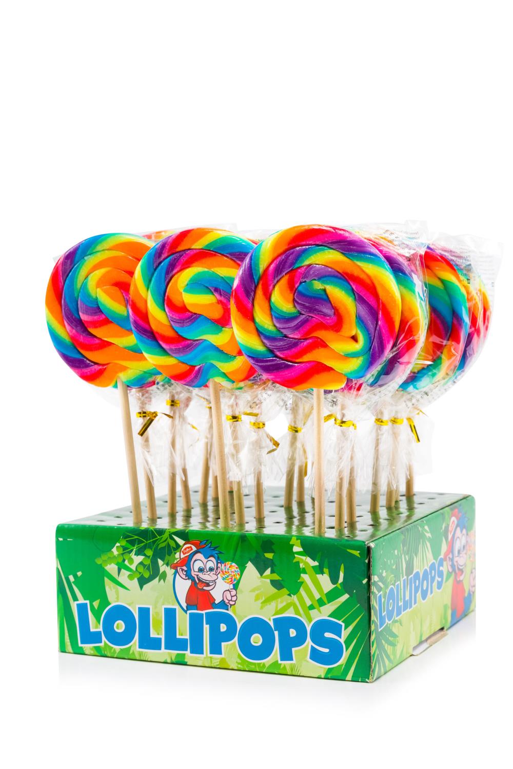 Lollipop spiral pop rainbow super 500g