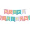 Multicolor paperbanner happy birthday 2x200cm