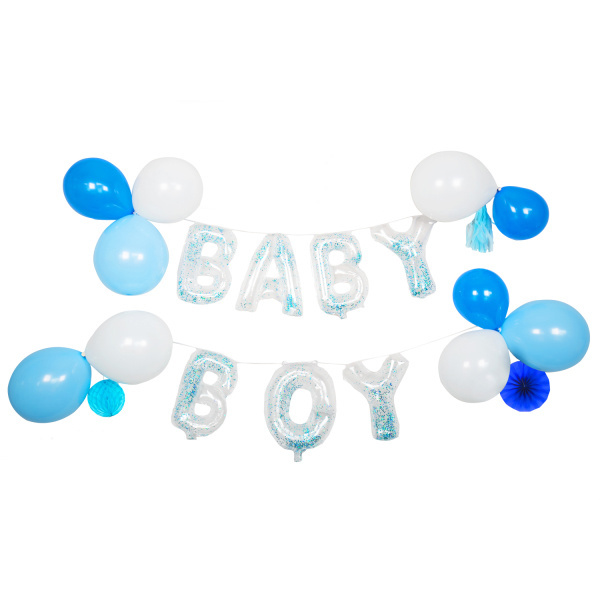 Baby boy ballong-girlander