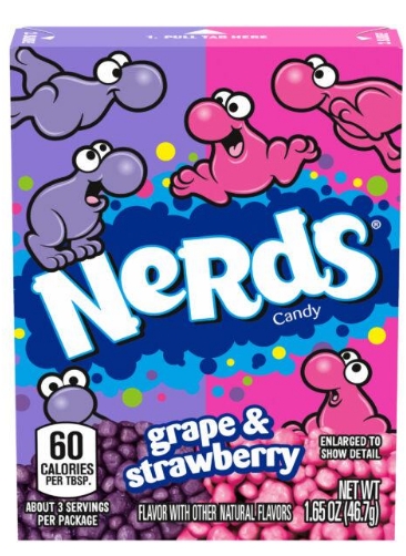 NERDS GRAPE/STRAWBERRY 47g