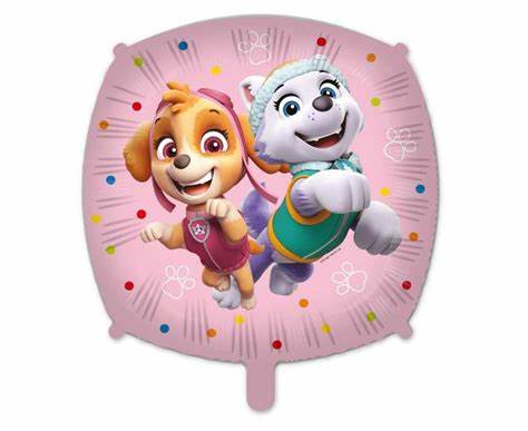 Folieballong square Paw patrol skye/everest