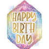 Opal pastel geo birthday ballong