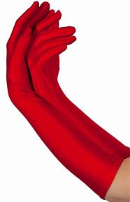 Lange røde hansker