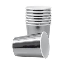 Sølv pappkopper 8 pk