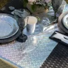 Bord-løper silver sparkling 27cm x 3m