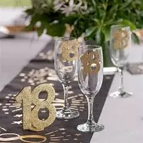 Age 18 gull glitter store konfetti 6pk