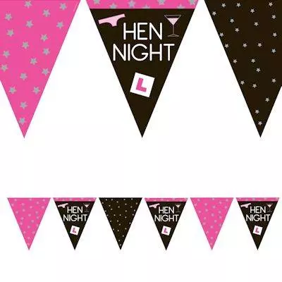 Hen night flaggbanner 3,7 m