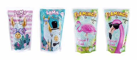Lama/flamingo tropical pouch drink 200ml