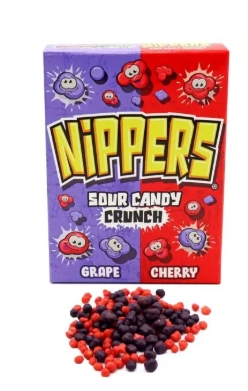 ZED CANDY NIPPERS GRAPE & CHERRY BOX 50g