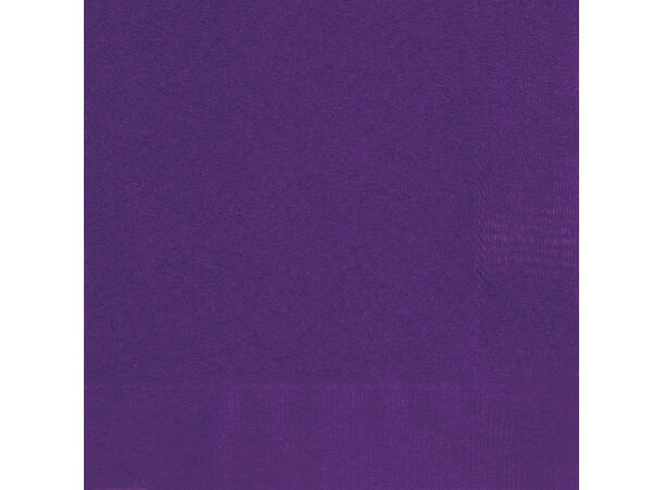 Drikkeservietter mørk lilla 20 stk 25x25 cm