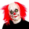 Full head creepy clown maske