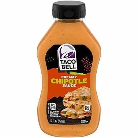 Taco bell creamy chipotle creamy sauce 354ml