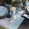 Bord-løper silver sparkling 27cm x 3m