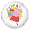 Happy peppa hvit folieballong 48 cm