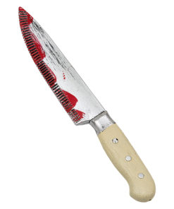 Bloody kitchen knife