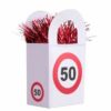 50 år ballongvekt traffic sign